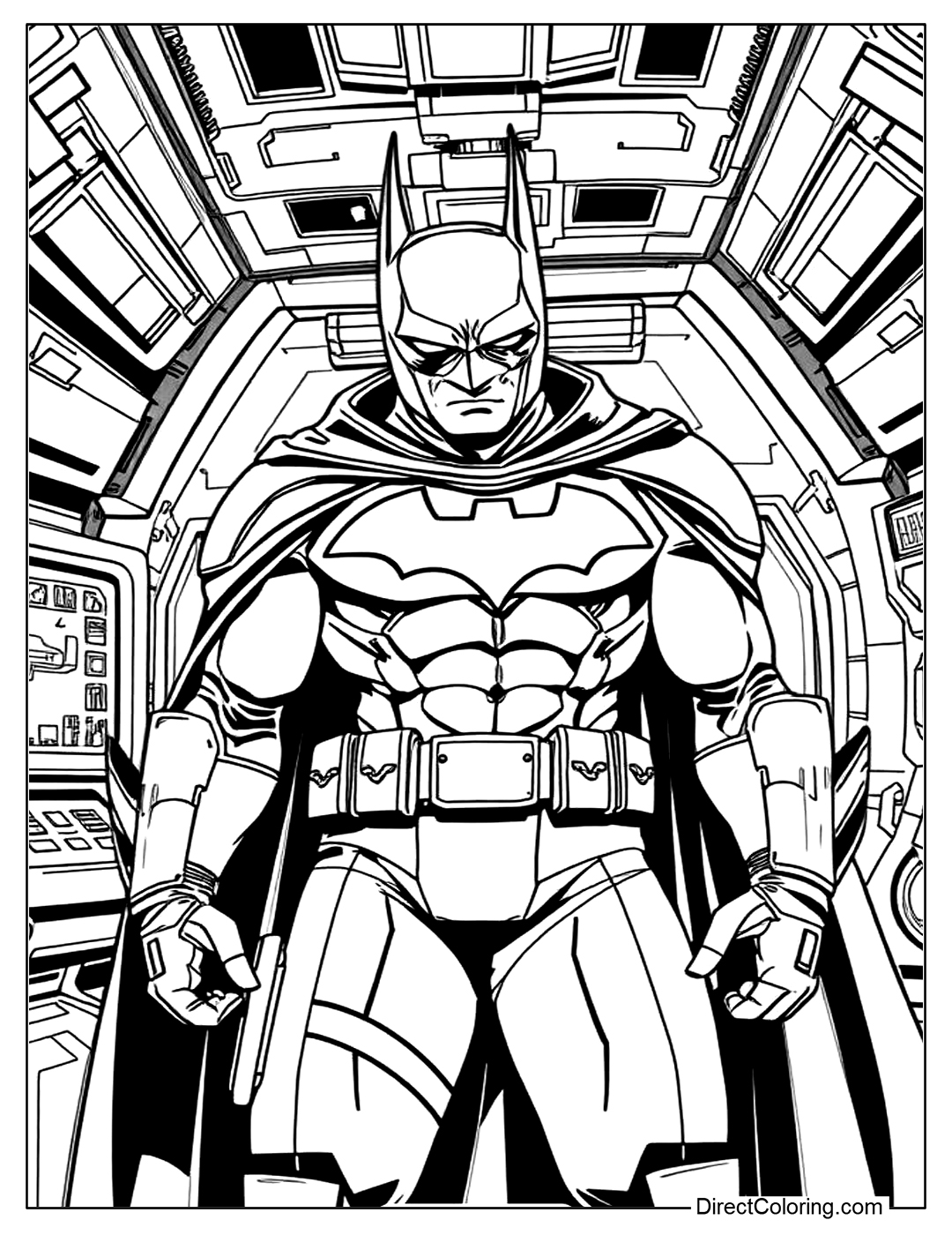 Free Coloring Page Batman